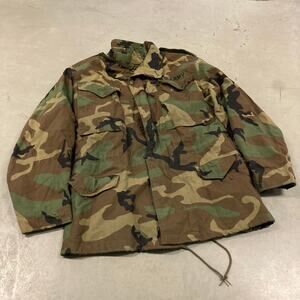 vintage 80s alpha industries camo military field jacket